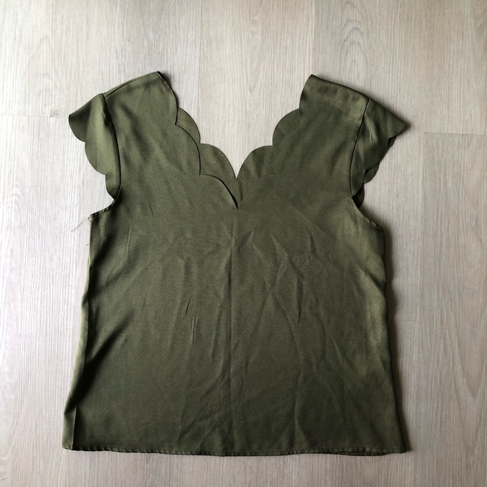 Shein Woman’s Scalloped Edge Top